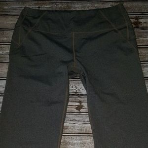 ATHLETA Straight Leg Yoga Pants Gray SIZE L